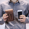 5.5inches Cellphone PU Leather Crossbody Bag Waist Bag Mini Coin Purse For Men