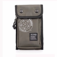 5.5inches Cellphone Touch Screen Nylon Crossbody Shoulder Bag Card Holder For Man
