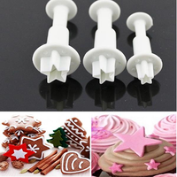 55Pcs Fondant Icing Plunger Cutters DIY Sugarcraft Cookies Cake Decorating Mold Tool
