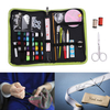 55pcs Multifunctional Sewing Needle Kit Tape Measure Scissor Thimble Box Bags Craft Tools
