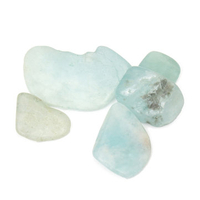 5g DIY Crystal Tumbled Gemstone Crystal Aquamarine Rare Collectable Medium
