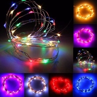 5M 50 LED Copper Wire Fairy String Light Battery Powered Waterproof Xmas Party Decor