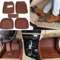 5pc Universal Car Floor Mats Front & Rear Carpet Auto Mat All Weather Waterproof Carpets