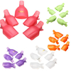 5Pcs Acrylic Reusable Toenail Tips Clamp Soak Off UV Gel Polish Clip Caps