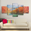 5PCS Autumn Unframed Landscape Huge Modern Abstract Canvas Wall Art Oil Print Painting