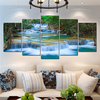 5Pcs Canvas Painting Frameless Natural Landscape Wall Art Picture Print Living Room Home Decor