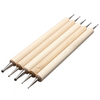 5Pcs Double-end Nail Art Tip Dotting Pen Wood Set Manicure Design Kit