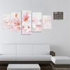 5PCS Lilies Frameless Modern Canvas Painting Mural Wall Picture Home Decor
