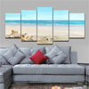 5Pcs Modern Canvas Print Picture Photo Seascape Beach Landscape Frameless Home Decor