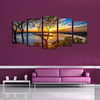 5PCS Ocean Unframed Landscape Modern Canvas Wall Art Oil Print Painting Living Room Home Decor