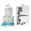 5pcs Plastic Civic Architecture Stencils for Cake Fondant Cake Decorating Tool