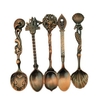 5pcs Solid Color Coffee Spoons Stainless Steel Soup Spoon Kitchen Tool