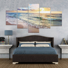 5PCS Sunrise Canvas Painting Unframed Landscape Huge Modern Wall Art Home Decor