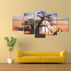 5PCS Sunset Tree Canvas Painting Unframed Landscape Huge Modern Wall Art Home Decor