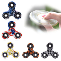 5Pcs Torqbar Aluminum Ceramic Stress Reliever Hand Fidget Tri Brass Metal Spinner Focus Toy EDC