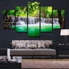 5PCS Waterfall Unframed Landscape Modern Abstract Art Wall Decor