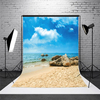 5X7ft Vinyl Sea Beach Photography Background Photo Studio Backdrop