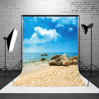 5X7ft Vinyl Sea Beach Photography Background Photo Studio Backdrop