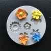 6 Flowers Silicone Cake Fondant Mold Rose Daisy Cookies Chocolate Mould Cake Border DIY