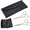 6 Inch Haircut Barber Flat Dentate Stainless Steel Scissors Set with Bag