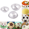 6 pcs Set Aluminum Bath Bomb Molds 3 size DIY Bath Fizzy Sphere Round Football Ball Molds