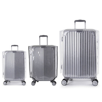 6 Size PVC Waterproof Transparent Luggage Suitcase Cover Protector Rain Dustproof Storage Bag