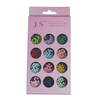 600Pcs 12 Colors Round Rhinestone Beads Nail Art Decoration