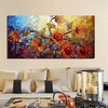 60*120CM Frameless Colorful Flowers Modern Artist Oil Painting Canvas Wall Decor
