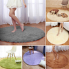 60cm Soft Plush Non Slip Round Mat Pure Colour Home Floor Carpet Bedroom Shaggy Rug