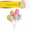 6Pcs Colorful Picks On Sticks Easter Egg Party Home Decor Child Gift