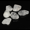6pcs DIY Crystal Clear Quartz Tumblestones Polished Healing Crystal Gemstones