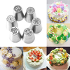 6pcs DIY Flower Pastry Cake Icing Piping Nozzles Decorating Tips Baking Tools Cupcake Bakeware