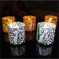 6PCS DIY Tea Light Candle Holders Lampshade Votive Wedding Party Vintage Paper