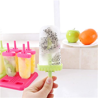 6Pcs Homemade Ice Maker Mold DIY Ice Cream Mold Summer Drink Bar Cool Colorful Jelly Mold