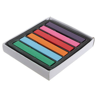 6Pcs Non-toxic Temporary Pastel Square Hair Chalk Dye