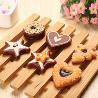 6PCS Simulation Chocolate Cookies 4.5-6cm Fun Gift Decoration