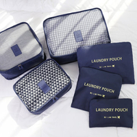 6Pcs Waterproof Travel Cloth Luggage Organizer Trip Journey Storage Container