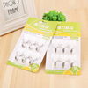 6pcs White Super Strong Plastic Hook Stick Hooks Door Command Hook