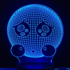 7 Colors Cute Crying Emoji Face 3D LED Lights Colorful Touch Control Decor