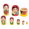 7 Flower Girls Wooden Russian Nesting Dolls Matryoshka Semenovo Decor Gift