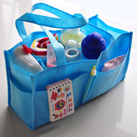 7 Grid Pocket Storage Bags Handheld Mummy Bag Non-woven Baby Bottle Car Storage Container