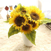 7 Heads Real Touch Sunflower Artificial Fake Flowers Plants Bouquet Party Wedding Home Decor