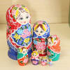 7 Pcs Matryoshka Set Nesting Dolls Madness Russian Wooden Dolls Toy Tricky Toys Creative Gift