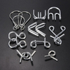 7 Sets IQ Test Toys Mind Game Brain Teaser Metal Wire Puzzles Intelligence Toys