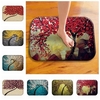 7 Styles 3D Printing Vintage Flower Floor Rug Anti Slip Absorbent Carpet Flannel Door Mat Home Decor