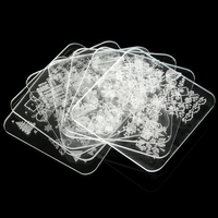 7 Styles Acrylic Nail Art Stamping Stamp Print Design Plate