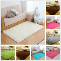 70x140cm Bedroom Living Room Soft Shaggy Anti Slip Carpet Absorbent Mat