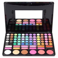78 Colors Eyeshadow Palette Shimmer Matte Eye Shadow Blush Powder Concealer Lip Makeup Mirror Set Co