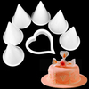 7pcs Horseshoe Lotus Plastic Biscuits Mold Sugar Cakes Decorative Tools