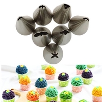 7Pcs Leaf Icing Piping Nozzles Cake Decorating Tips Set Baking Tools Kit Bakeware